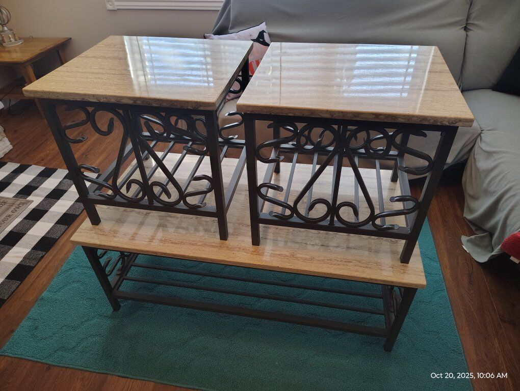 Coffee Table and End Tables