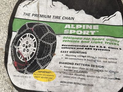 Alpine Sport Premium Tire Chains Model 2319 Laclede Chain Co.