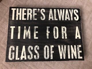 Time for Wine Sign 16 1/2 X 12