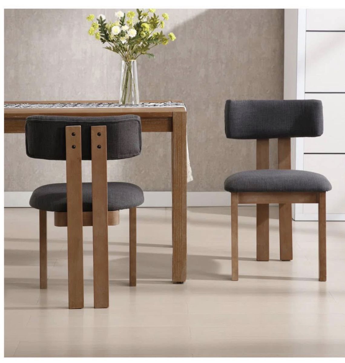 2 new charcoal dining chairs from ChairUS