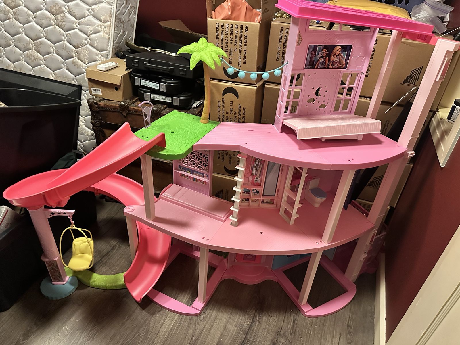 Barbie Dream House 3-Story Dollhouse with Pool, Slide, and Accessories