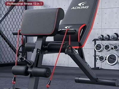 NEW Fully foldable adjustable fitness bench, exercise use fitness dumbbell multi-functional chair
