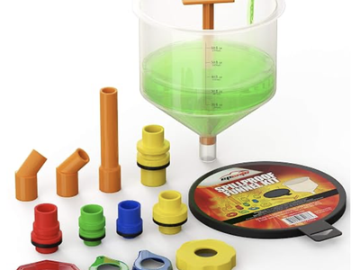 NEW Radiator Filling Kit Funnel Burp Purge Kit, Unopened
