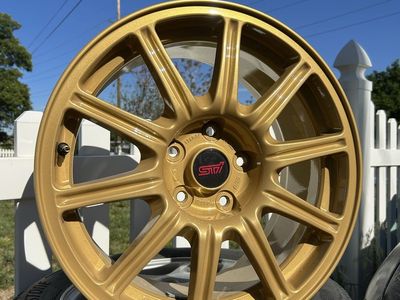 BBS STI Gold Forged Wheels - Subaru Impreza WRX STI 17x8 (Set of 4)