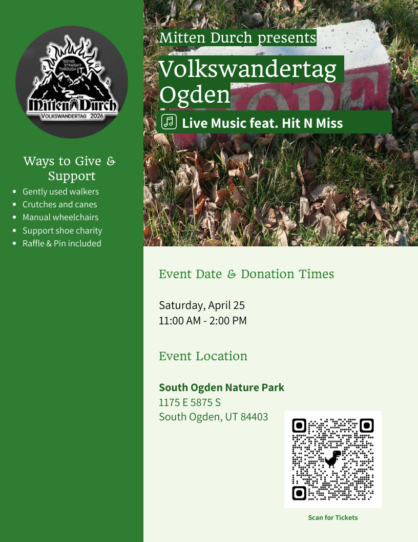 First Annual Volkswandertag - South Ogden Nature Park