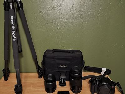 Canon Rebel T7 Kit + Accessories