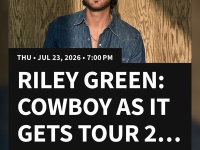 Riley Green: Cowboy As It Gets Tour 2 Tickets - July 23, 2026 - Utah First Credit Union Amphitheatre