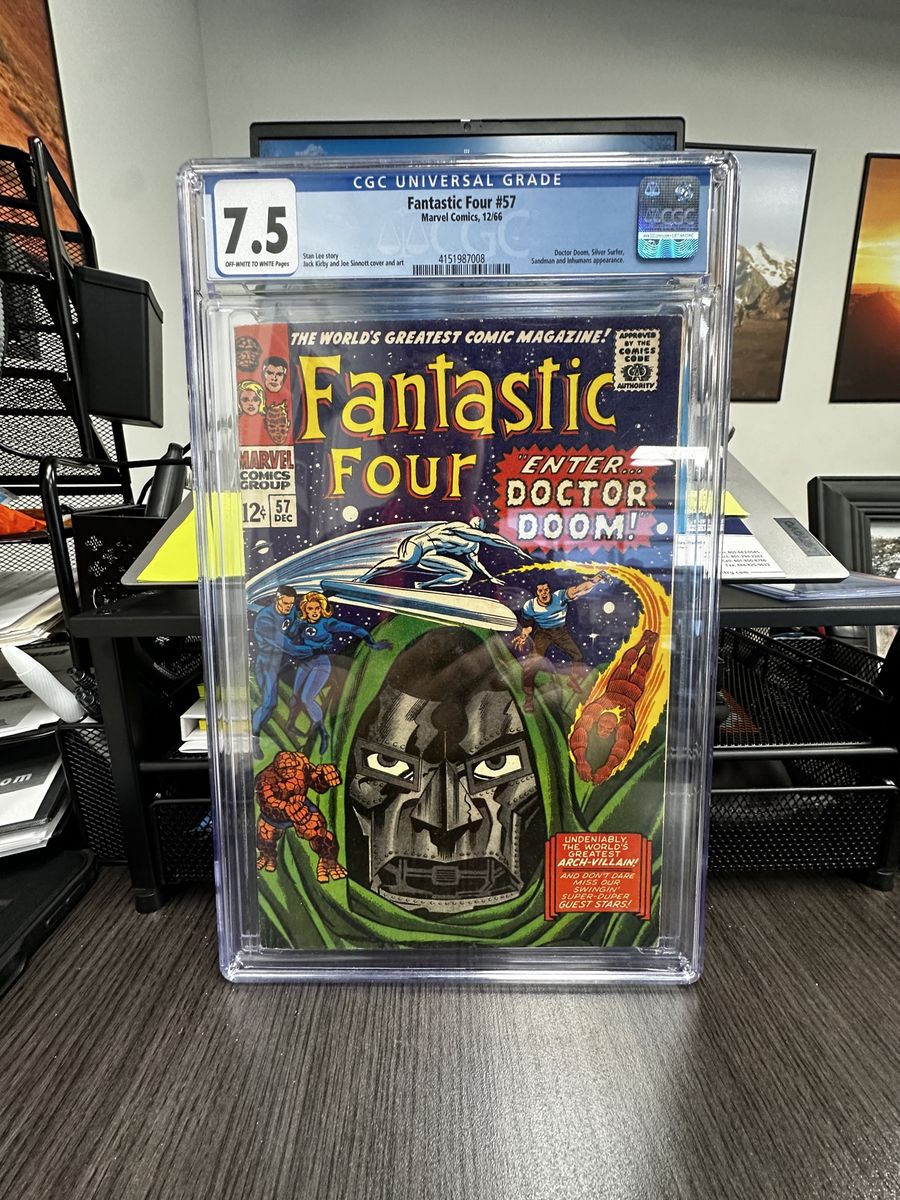 **$700 OBO** Fantastic Four #57 Marvel Comics Dec 1966 CGC 7.5 VF- Doctor Doom Cover