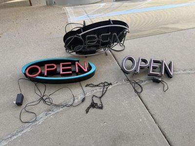Open sign 3 OPEN SIGNS TO CHOOSE FROM 10.00 TO 40.00