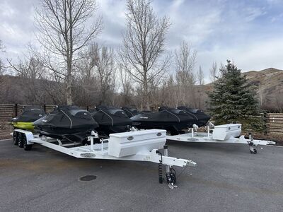8 Like New RXP-X 300 Seadoo Jetskis with Custom 4 place Shadow Trailers