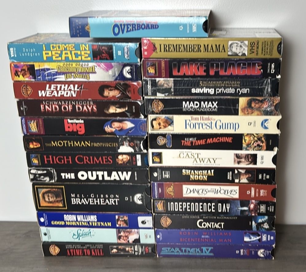 Lot of 26 VHS Movies