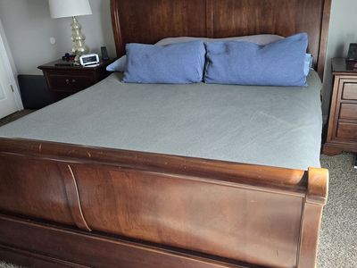 American made king size bed frame