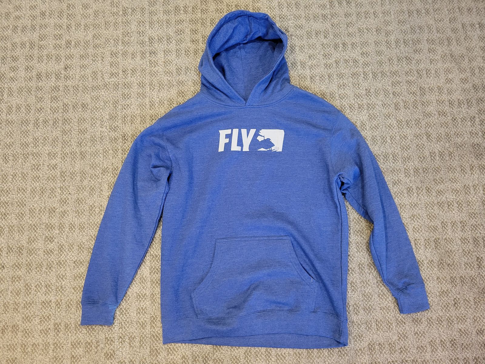 Youth XL Fly Racing Hoodie (Blue)