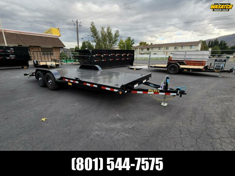 2026 Big Tex Trailers 7X20 (10DM) Steel Floor Car Hauler Flatbed Trailer