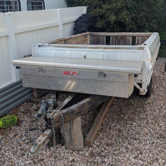 Truck Bed Utility Trailer with Delta Tool Box