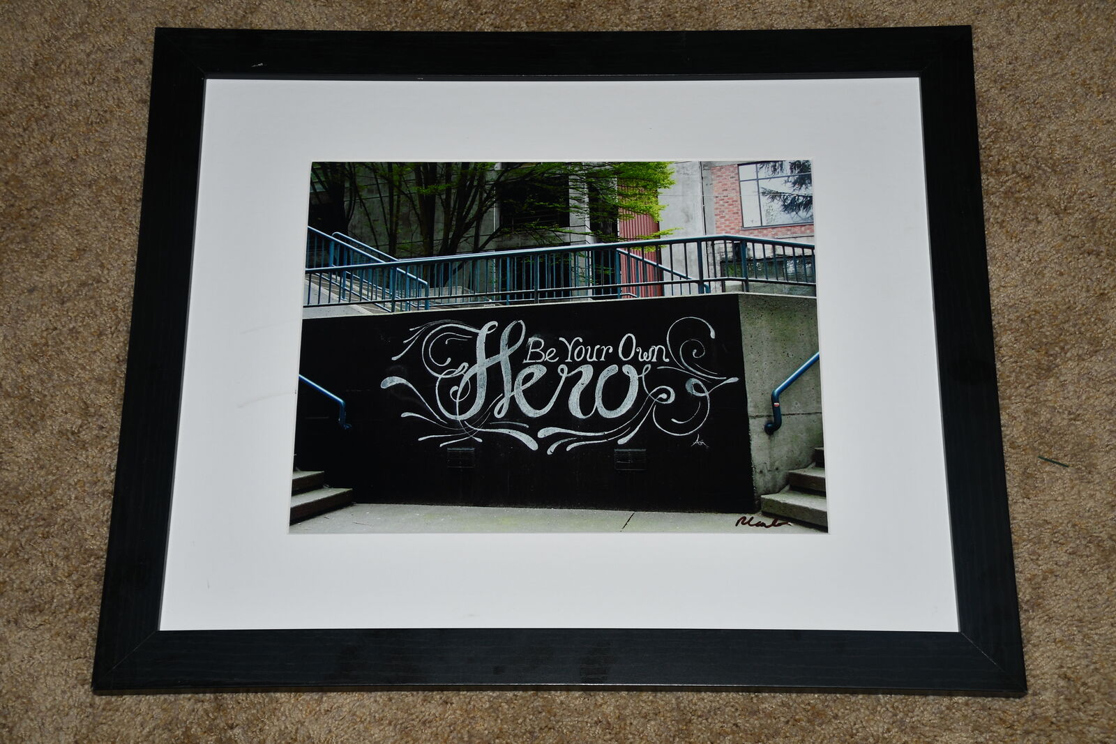 "BE YOUR OWN HERO" PHOTOGRAPH ~ RANDY LAUB PHOTOGRAPHY ~ SEATTLE WASHINGTON ~ 18" x 22" FRAMED