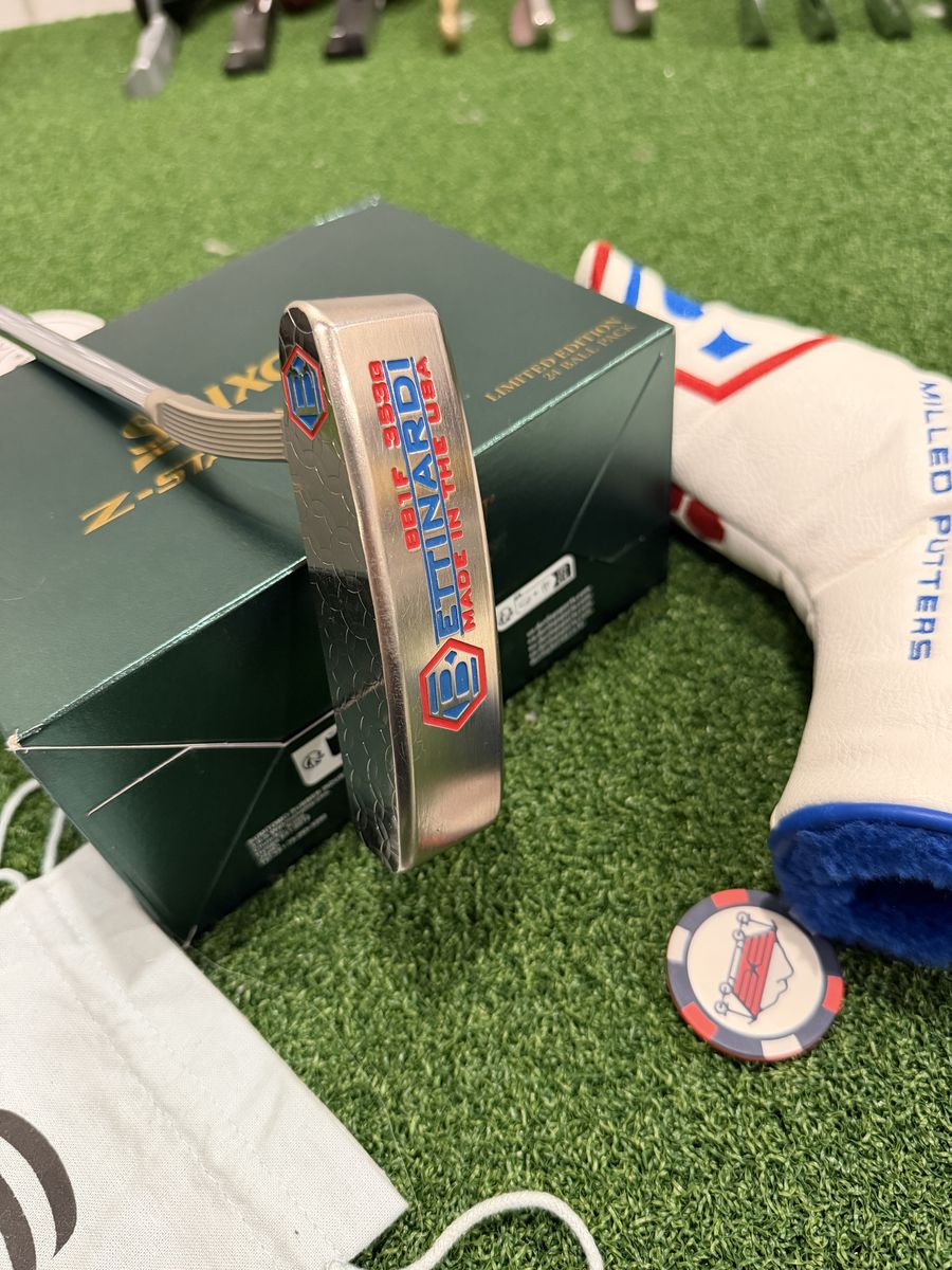 2014 Bettinardi BB1F 34" Putter Red/White/Blue W/Headcover Mint