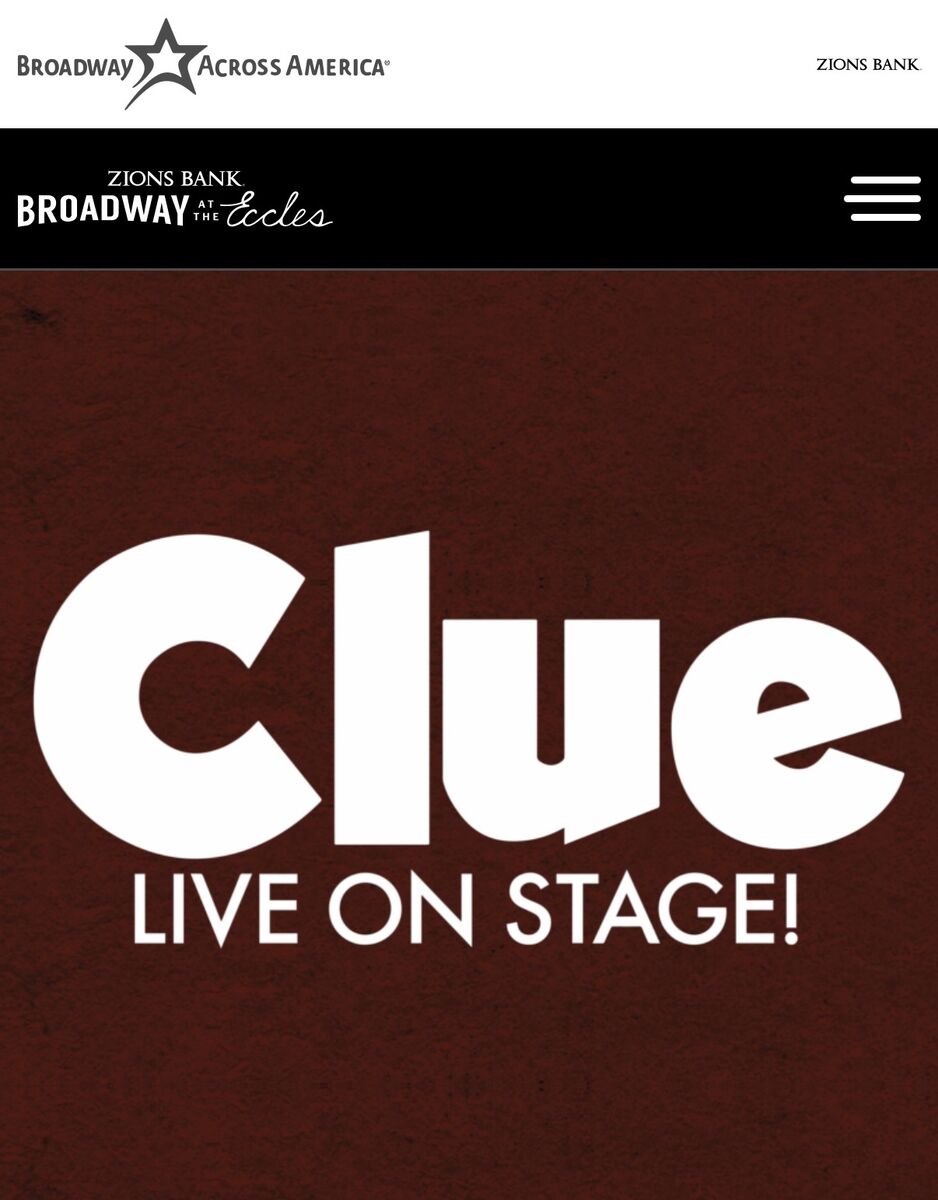 Clue. Thursday Feb 12 7pm