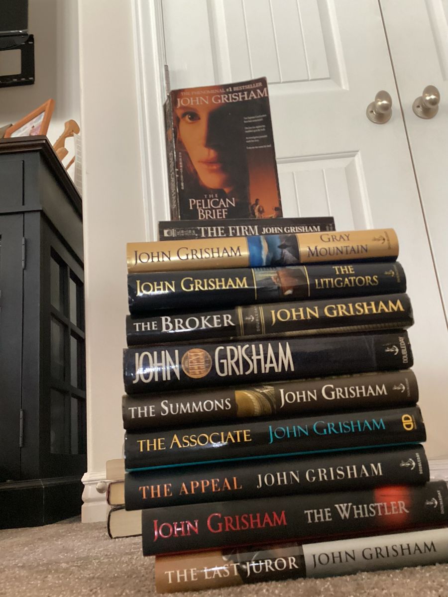 John Grisham Legal Thriller Book Lot - 10+ Titles, Various Hardcover/Paperback Novels