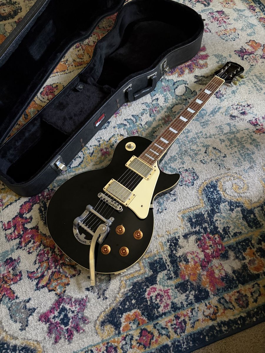 Upgraded Epiphone Les Paul Bigsby /hardcase