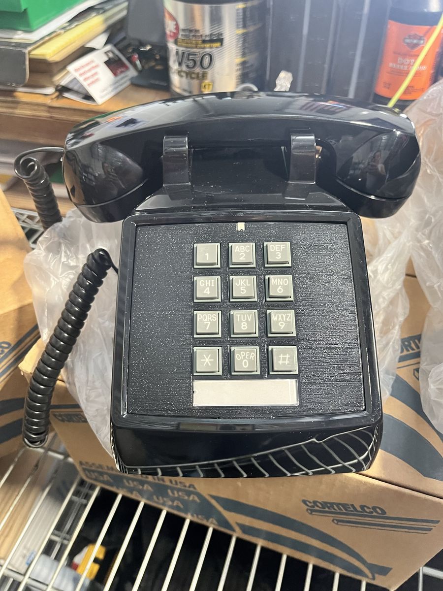 Black Desk Phone