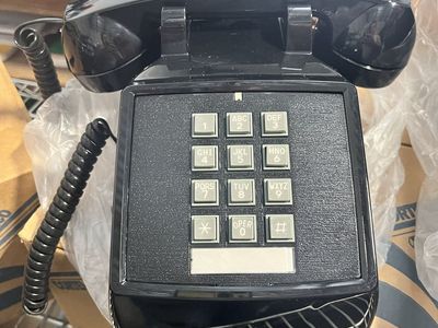 Black Desk Phone