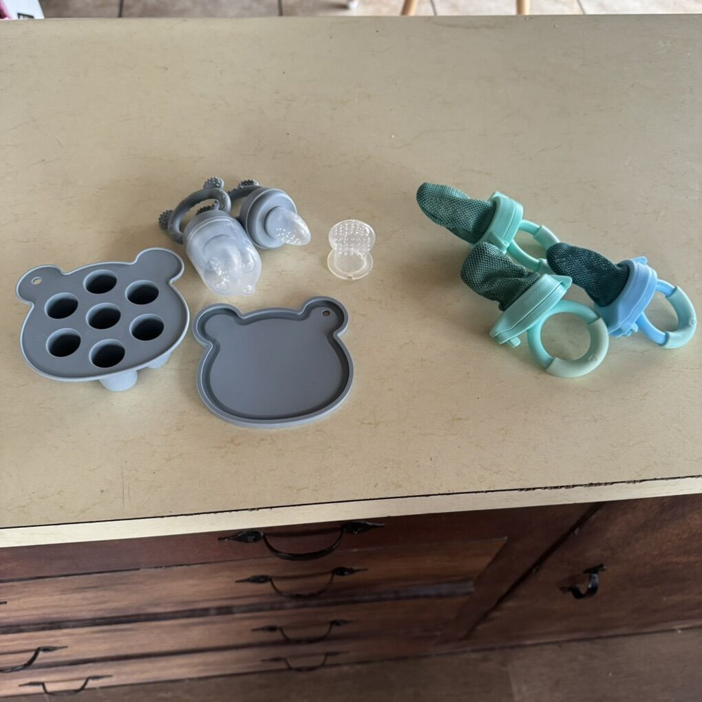 Baby Popsicle and Milk Teethers and Icecube Tray