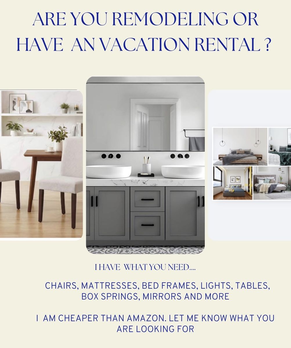 Chairs, Mattresses, Bed Frames, Lights, Tables, Box Springs, Mirrors & More - Home Furnishings