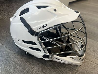 Cascade CPX-R Lacrosse Helmet - White | Chrome Cage