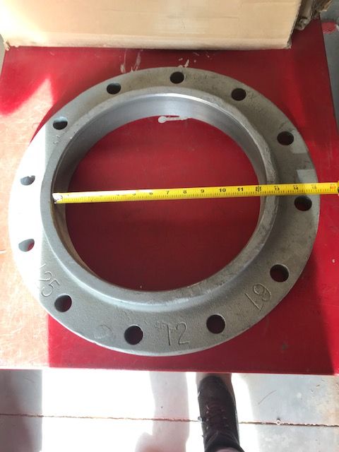 12 inch Galvanized threaded flange