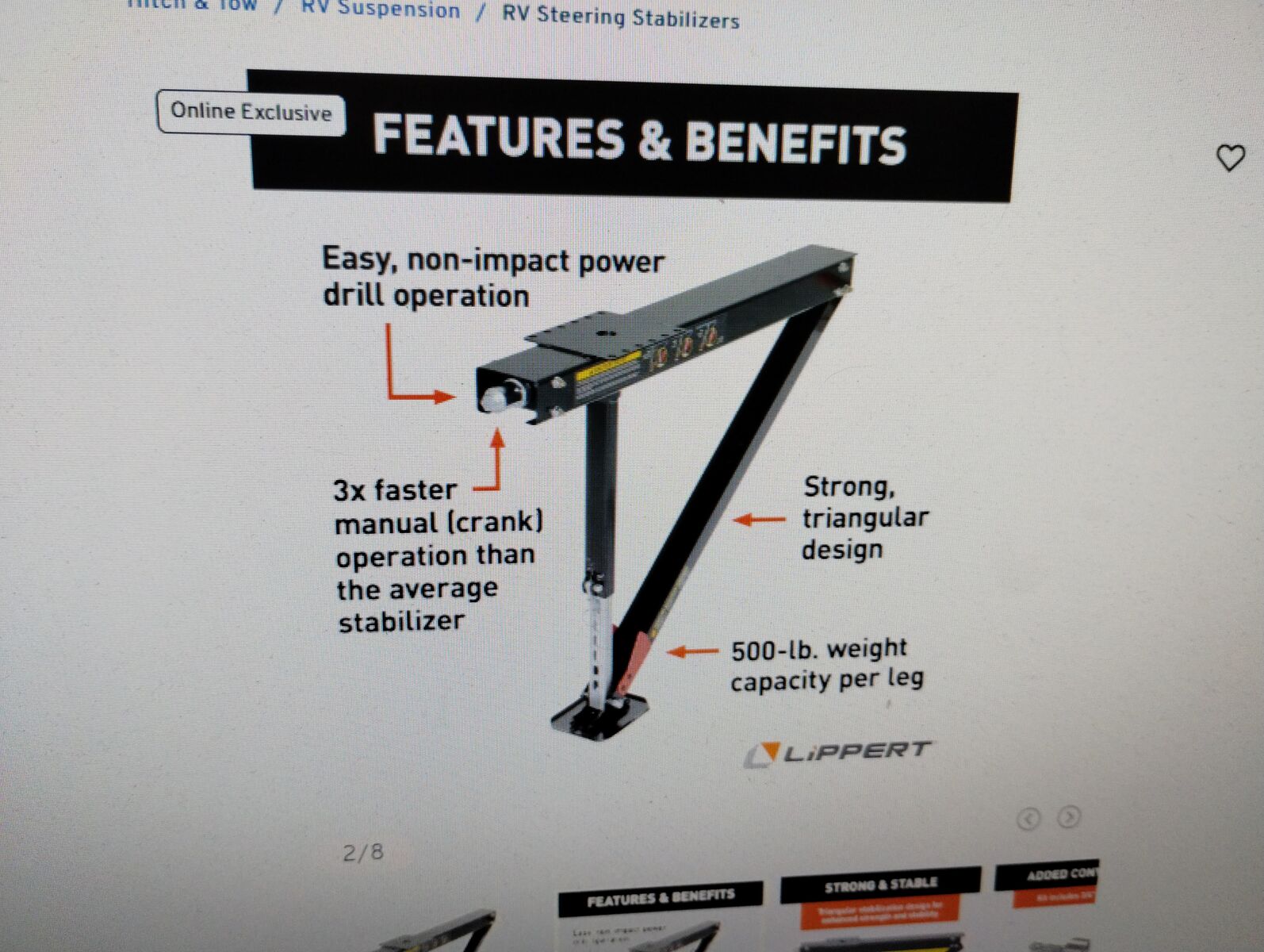 LIPPERD QUICK DROP CORNER JACKS 4   139$ RETIAL COST   GREAT DEAL 100$