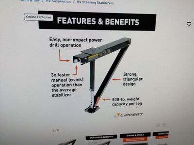 LIPPERD QUICK DROP CORNER JACKS 4 139$ RETIAL COST GREAT DEAL 100$