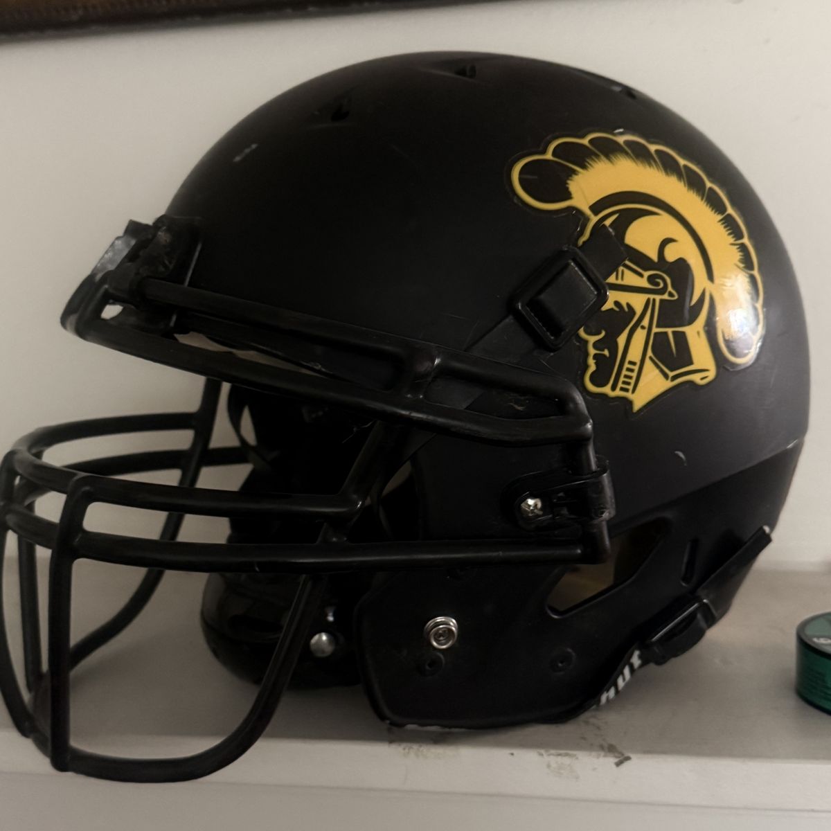 Schutt USC Full-Size Football Helmet - Black & Gold Trojans Logo