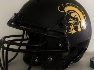 Schutt USC Full-Size Football Helmet - Black & Gold Trojans Logo