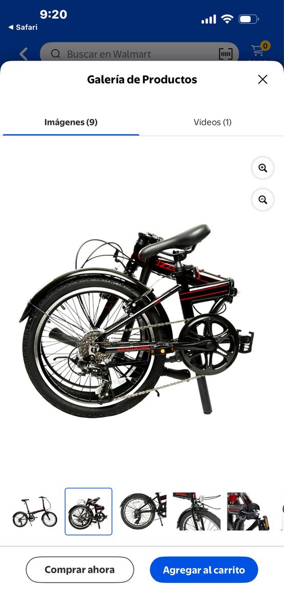 Zizzo Campo 7-Speed Aluminum Folding Bike - Lightweight & Portable Urban Commuter