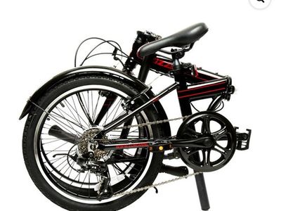Zizzo Campo 7-Speed Aluminum Folding Bike - Lightweight & Portable Urban Commuter