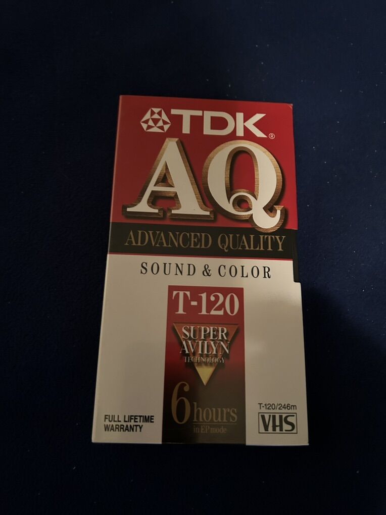 TDK Blank Sealed T-120 6 Hour tape