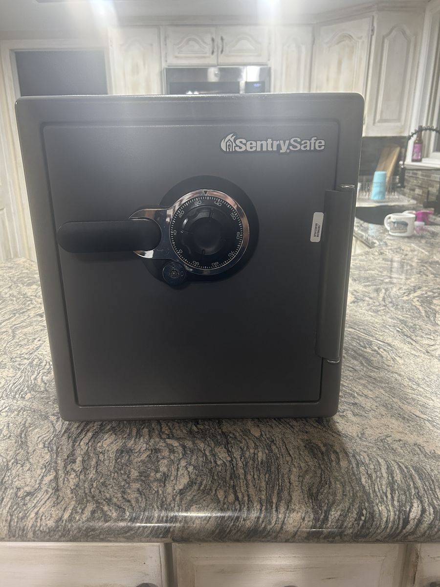 SentrySafe Fireproof Waterproof Safe Dial Comboination 1.23 Cu Ft SFW123DSB