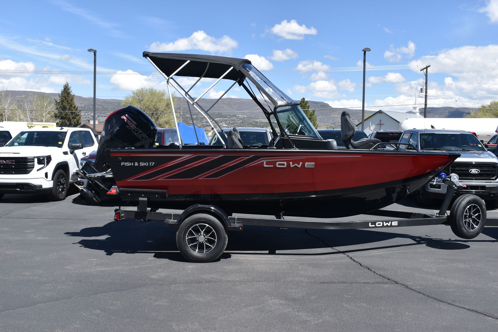 2026 Lowe FS1700 (Fish and Ski) With 115 HP PRO XS Mercury Engine and Trailer