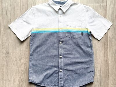 Vans Boys Short Sleeve Dress Summer Nice Shirt Large