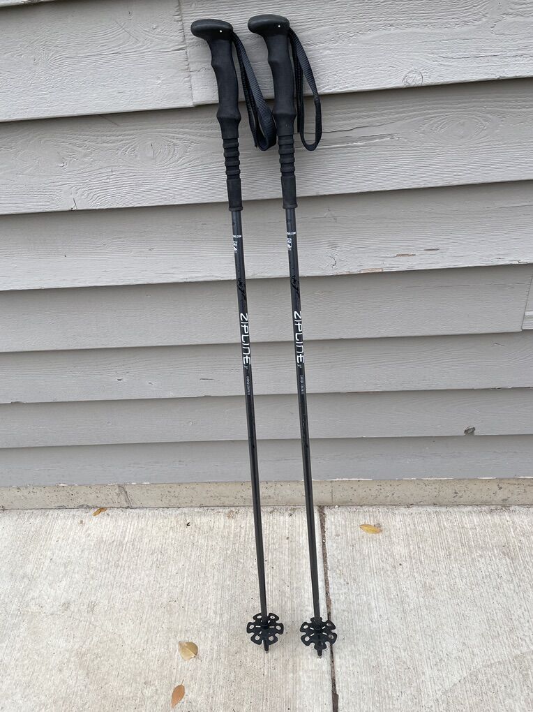 Zipline Carbon Graphite ski poles