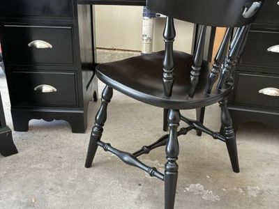 All Wood Desk, Chair, and Nightstand