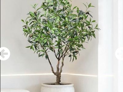 New. 6’ Artificial Olive Tree Home Decor Faux Plant