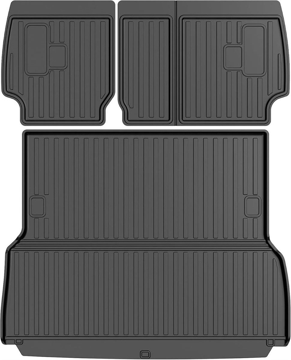 AOMSAZTO Cargo & Backrest Mat for Toyota LC