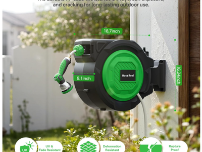New in box Retractable Garden Hose Reel