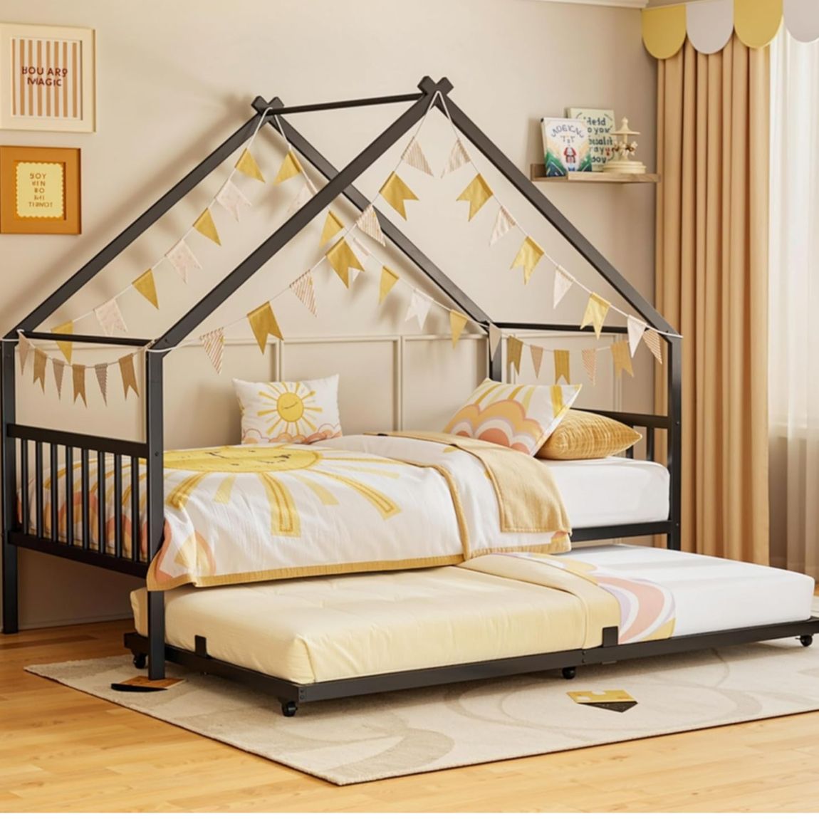 LIKIMIO Twin Daybed with Trundle