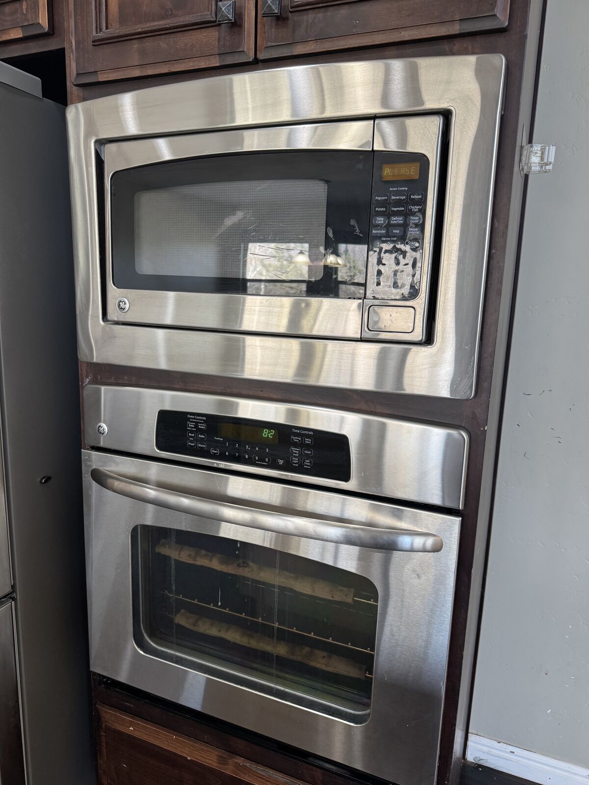 “built-in wall oven + microwave combo”