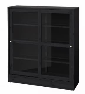 IKEA HAVSTA cabinet with sliding glass doors