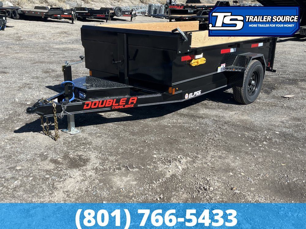 Double A Excel Series ELP 5x10 ft Dump Trailer 24" Sides 5K GVWR