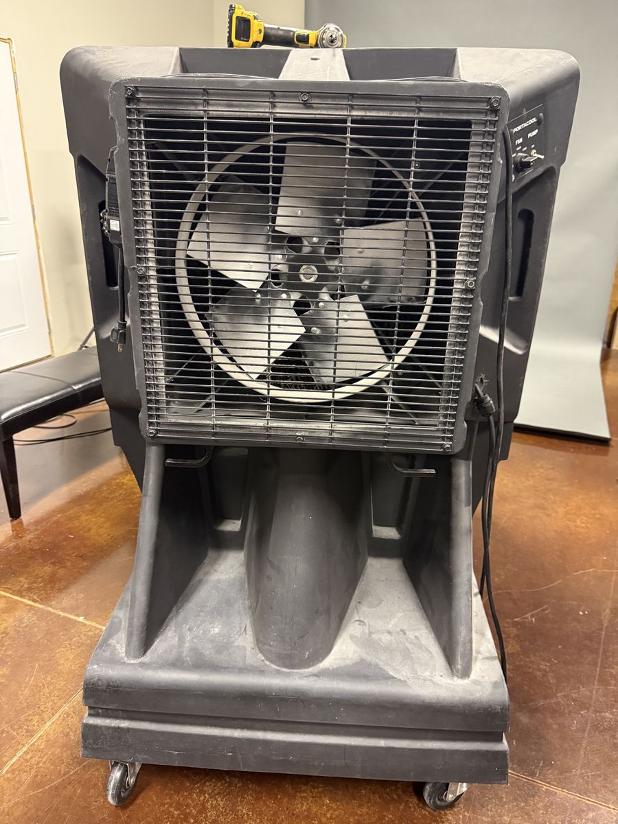 Portacool portable swamp cooler. Evaporative.